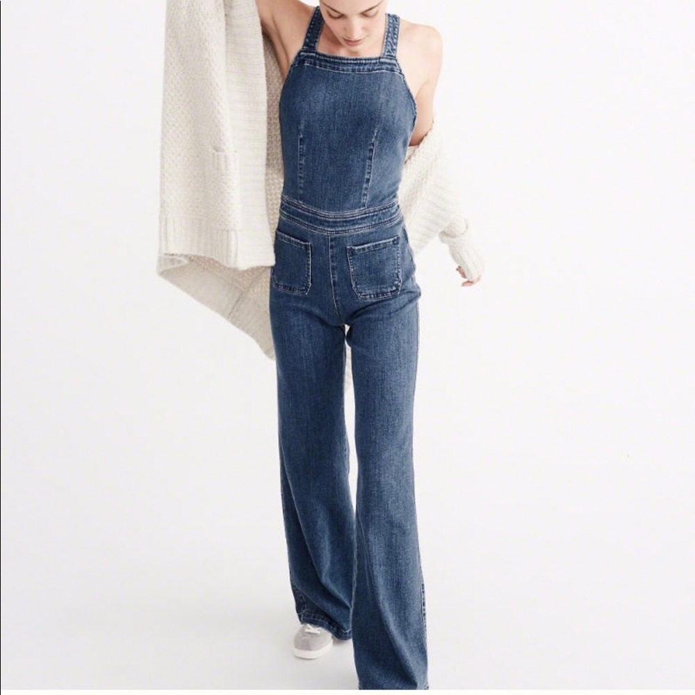 Denim jumper overall
